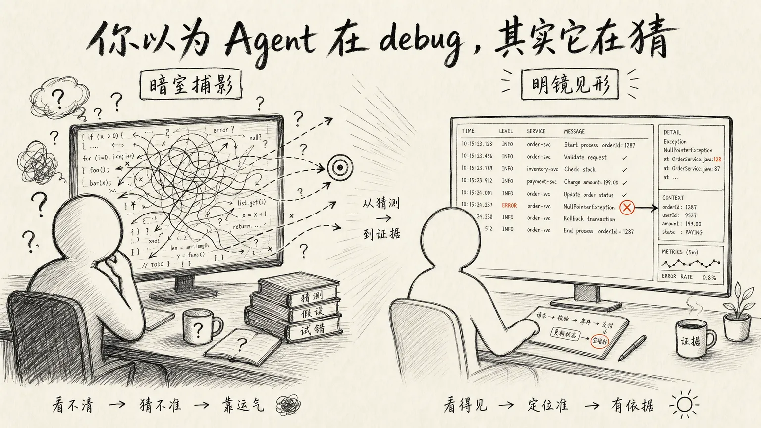 你以为 Agent 在 debug，其实它在猜