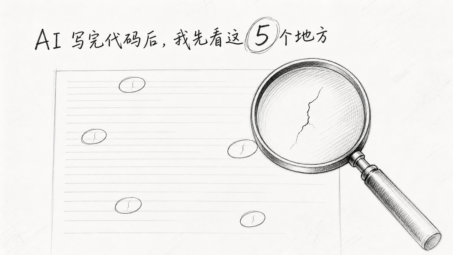 AI 写完代码后，我只看这 5 个地方