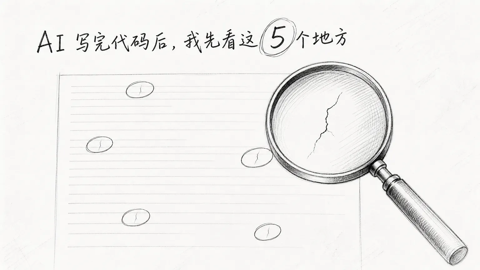 AI 写完代码后，我只看这 5 个地方