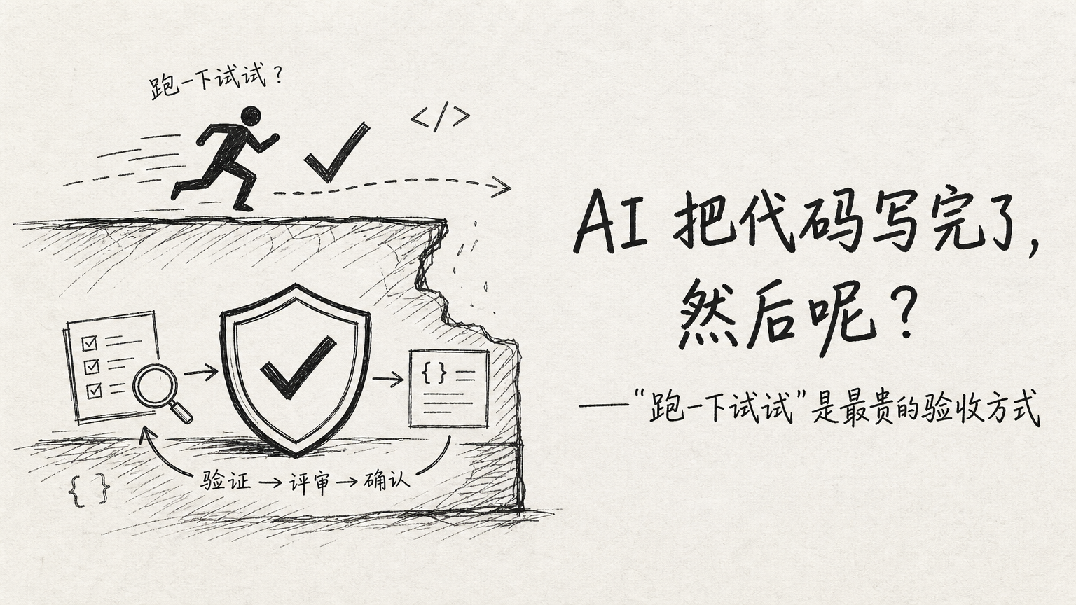 跑一下试试，是 AI 时代最贵的验收方式