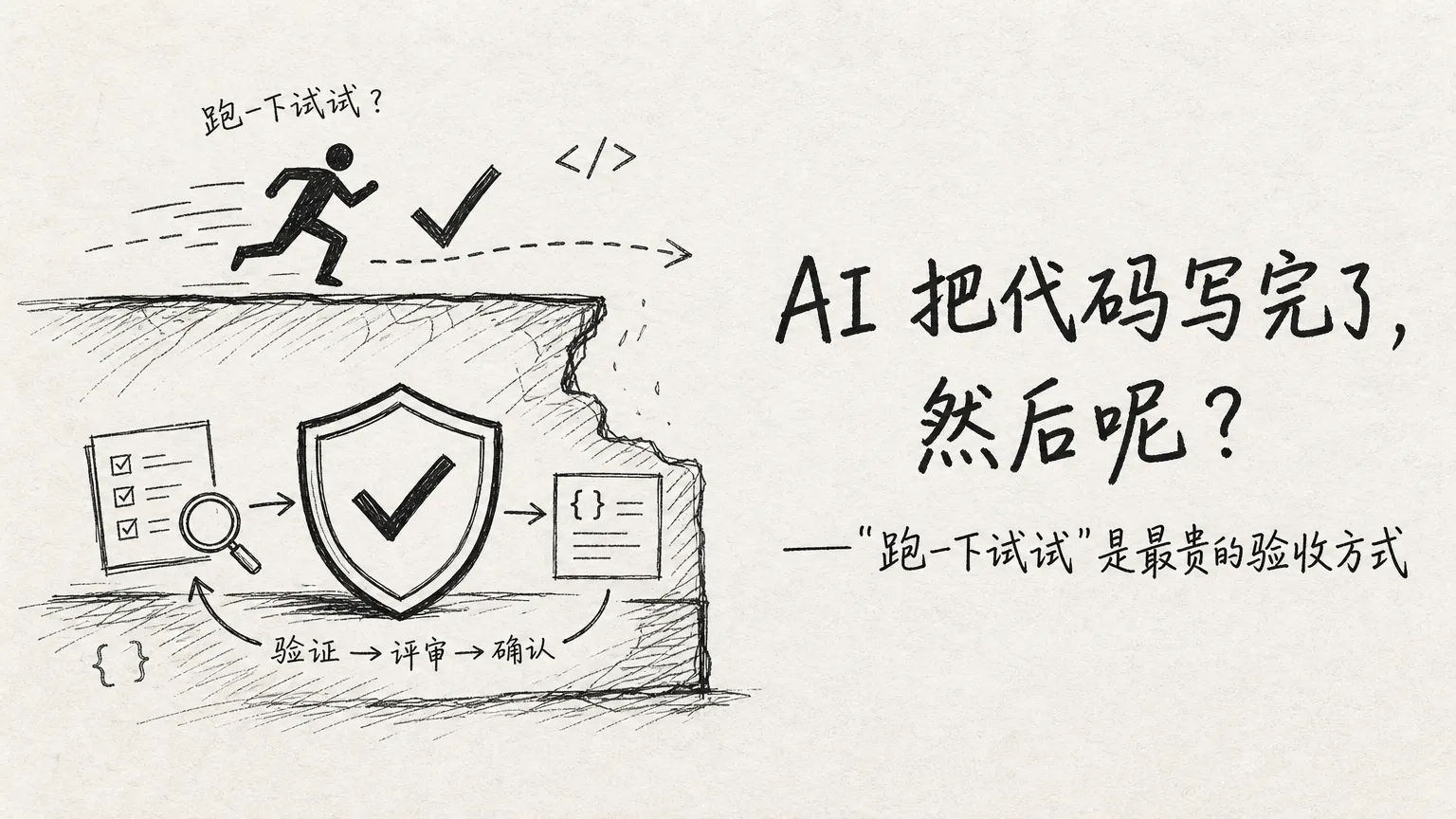 跑一下试试，是 AI 时代最贵的验收方式