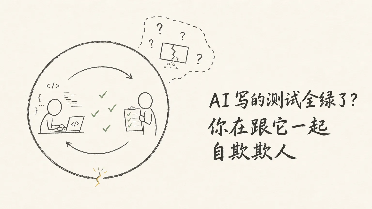 AI 写的测试全绿了？你在跟它一起自欺欺人