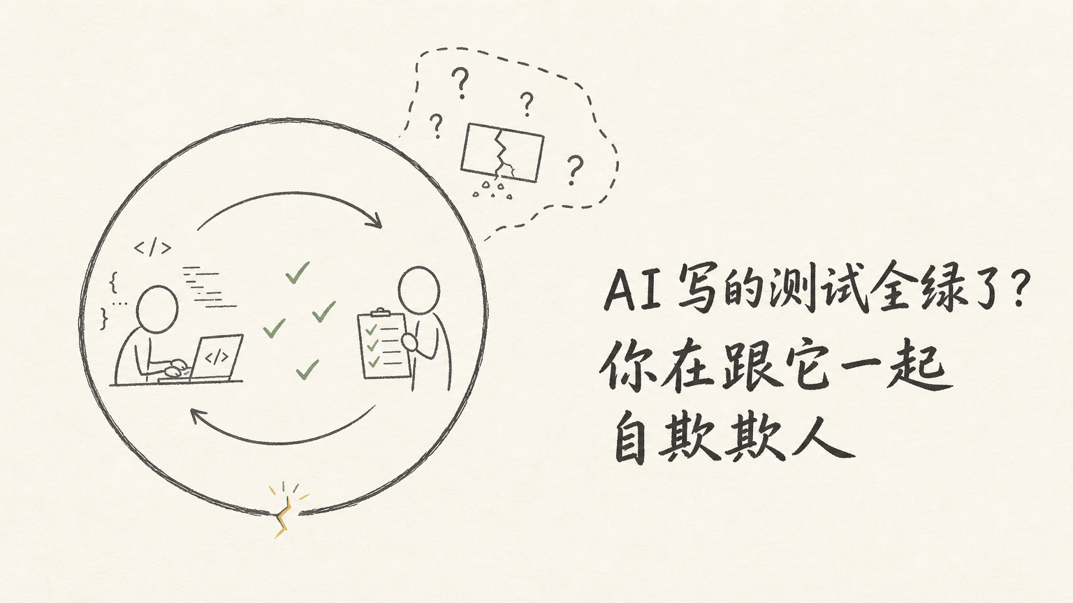 AI 写的测试全绿了？你在跟它一起自欺欺人
