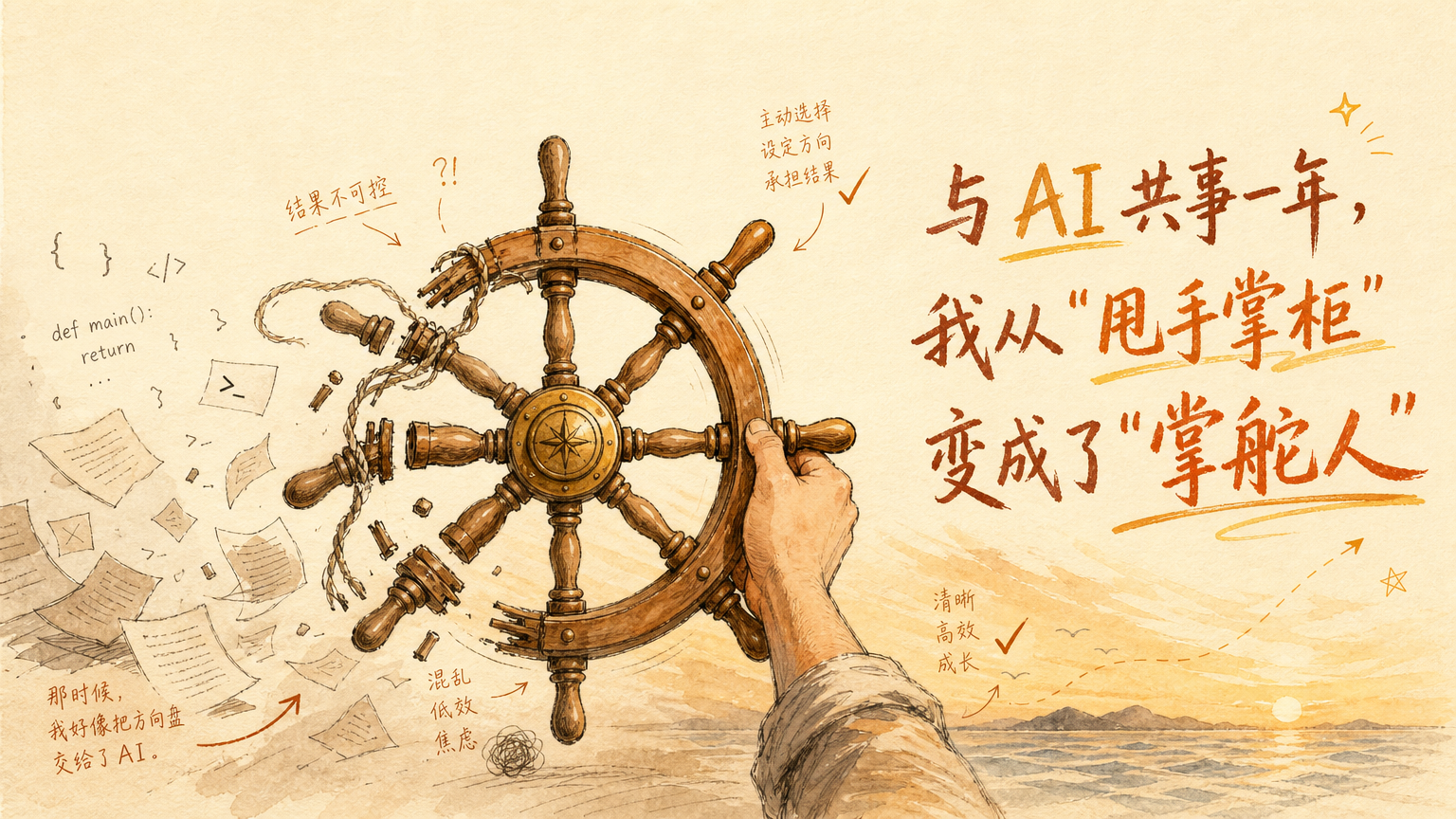 与 AI 共事一年，我从"甩手掌柜"变成了"掌舵人"
