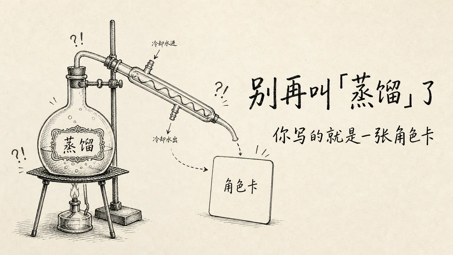 别再叫「蒸馏」了——你写的就是一张角色卡