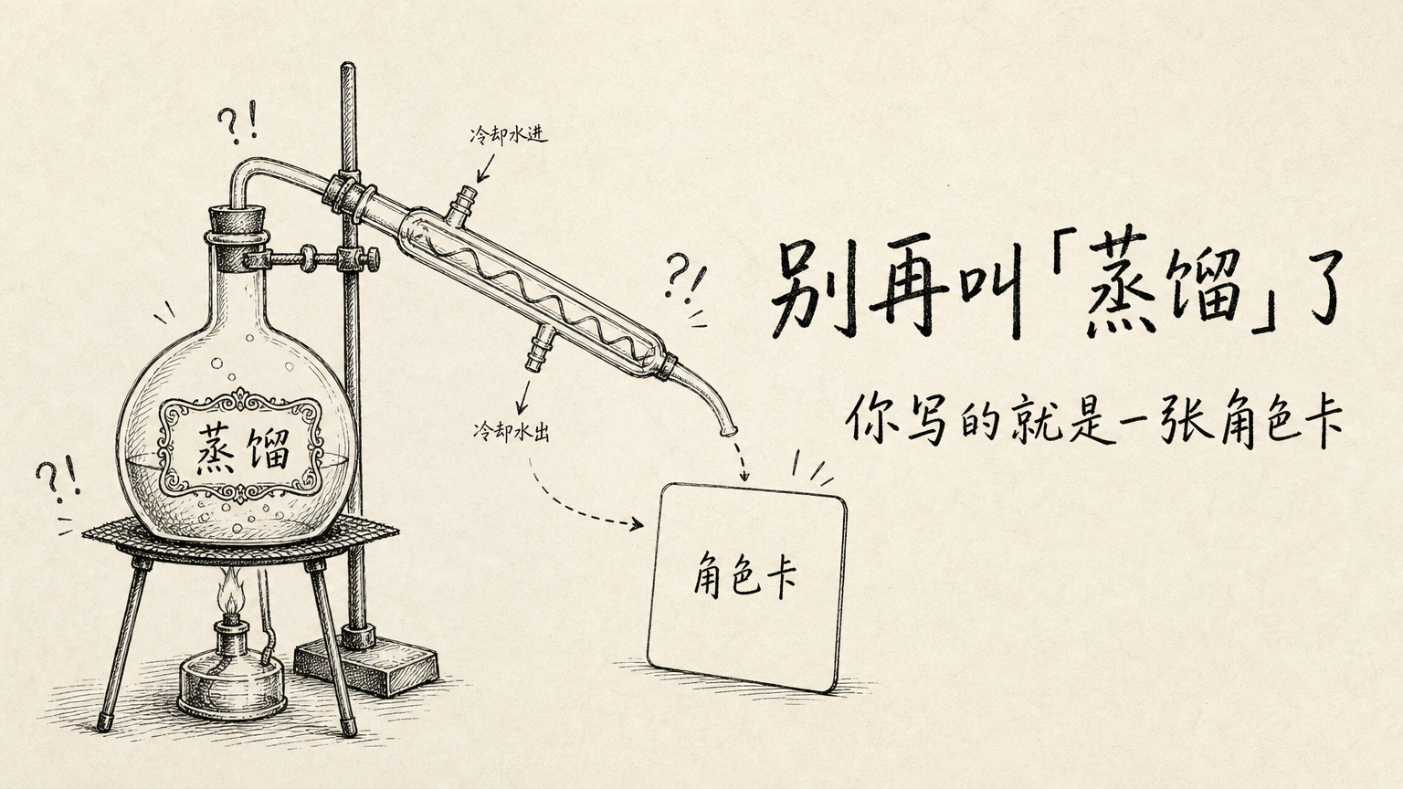 别再叫「蒸馏」了——你写的就是一张角色卡