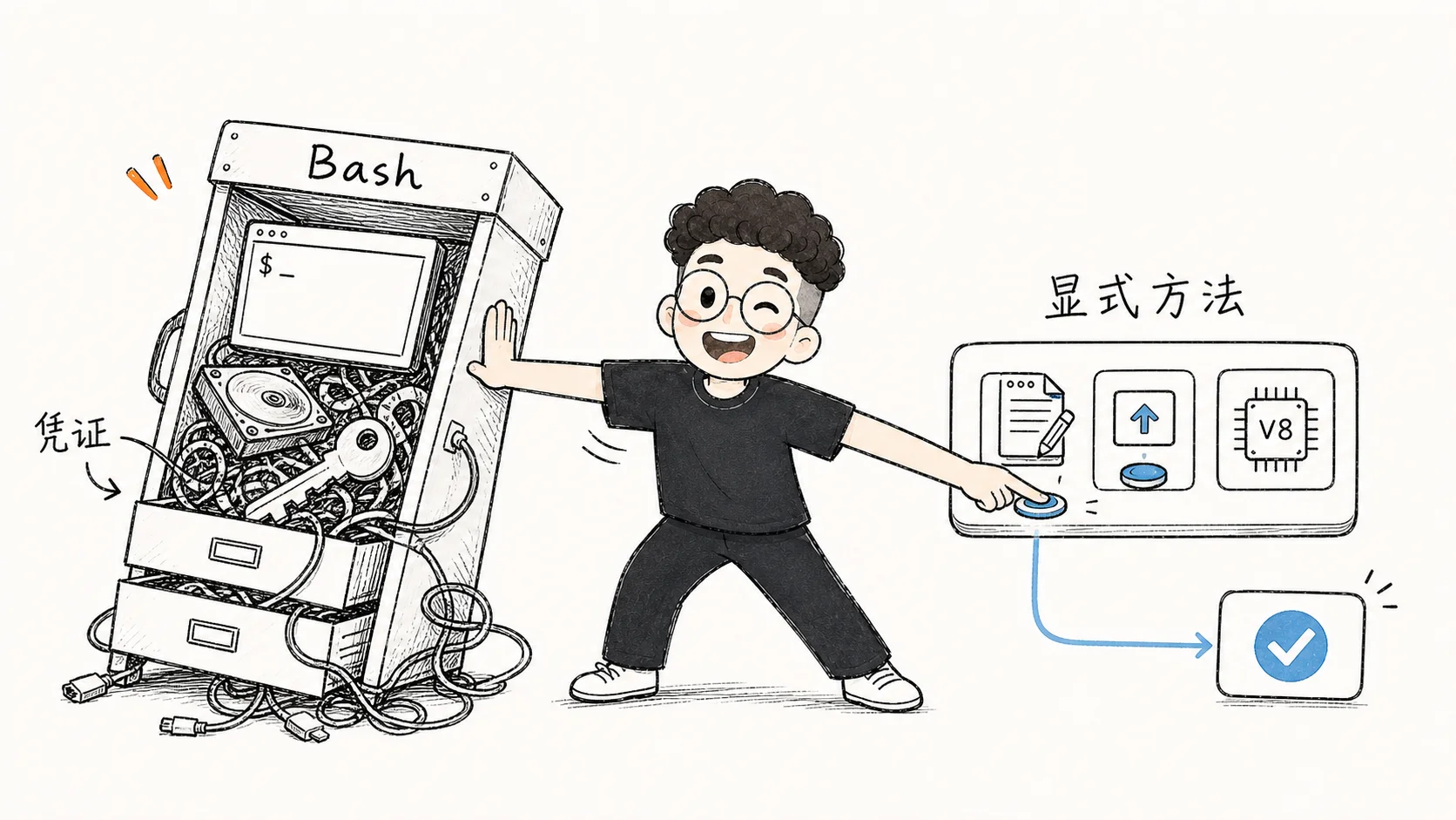 拿掉通用 Bash,留下显式方法