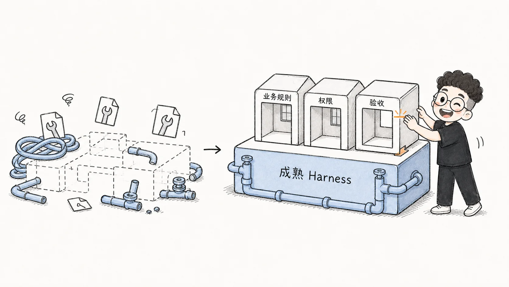 自建 vs 接入成熟 Harness + 自建业务层