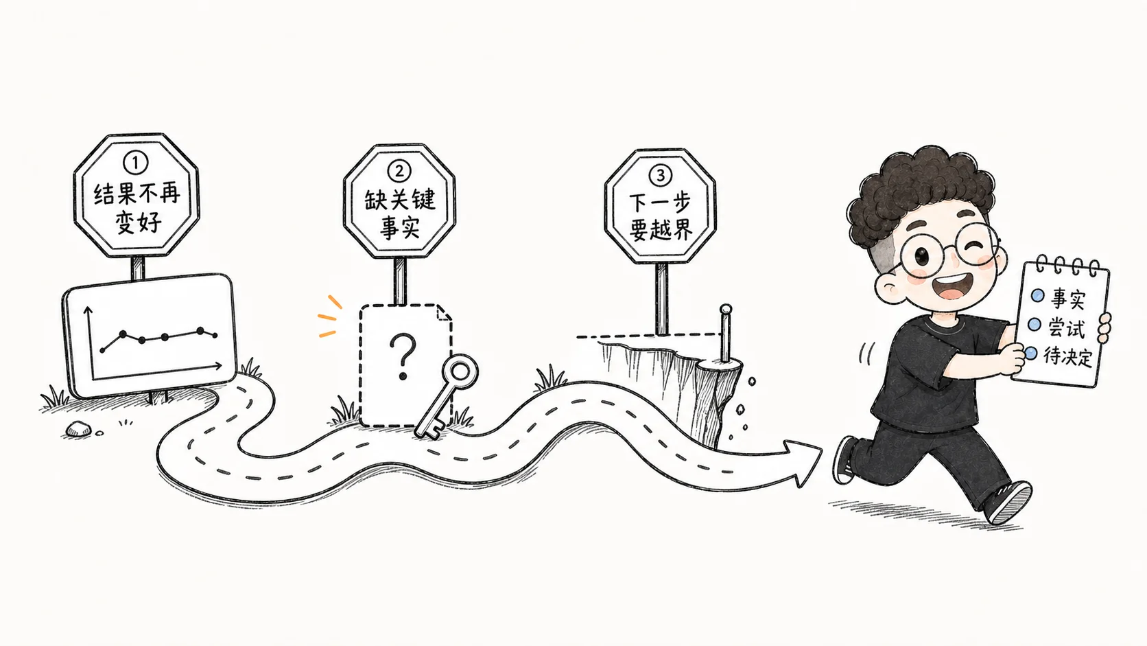 三个该停下来的节点