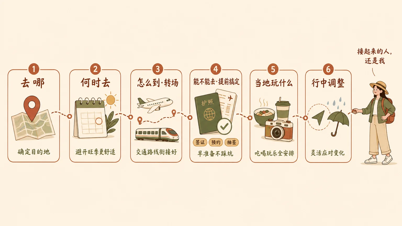 旅行规划的六段链路
