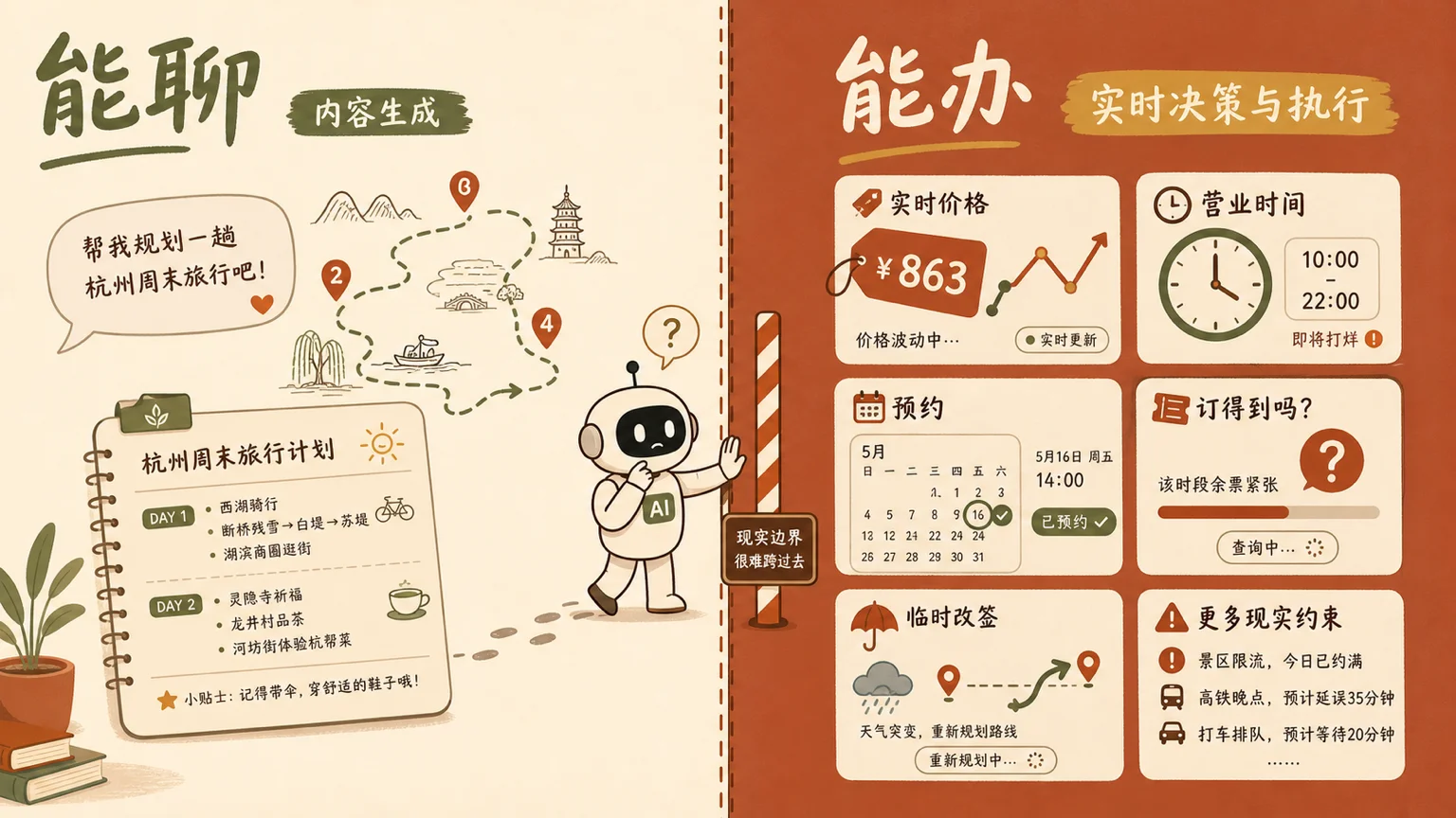 能聊与能办的分界线