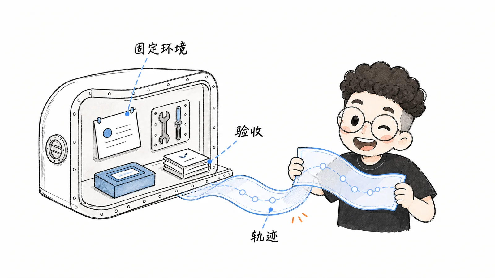 固定环境、验收结果与执行轨迹