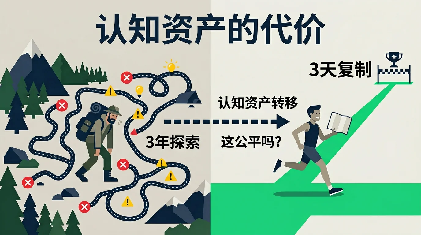 认知资产的代价：三年探索 vs 三天复制