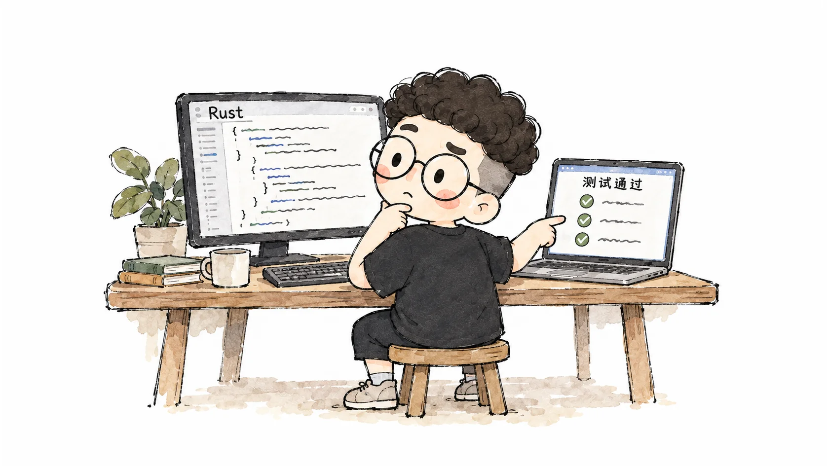 Kaixin 面对看不懂的 Rust 源码和已经通过的测试结果