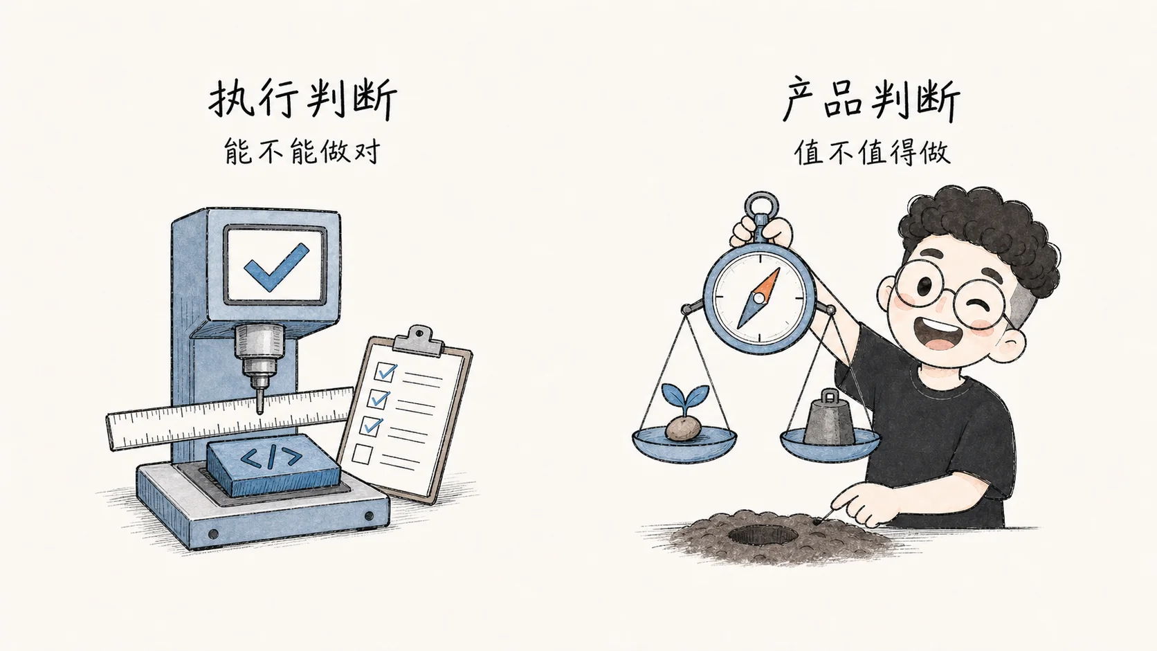 执行判断 vs 产品判断