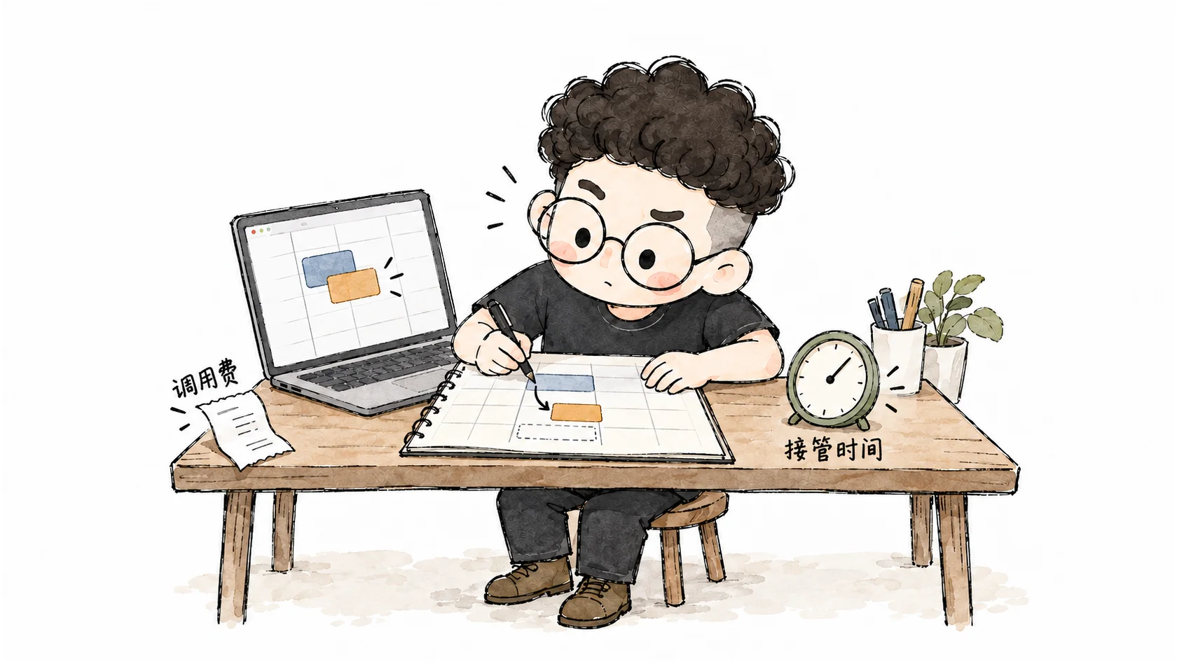 用户修正日程冲突,接管时间也属于个人助理的使用成本