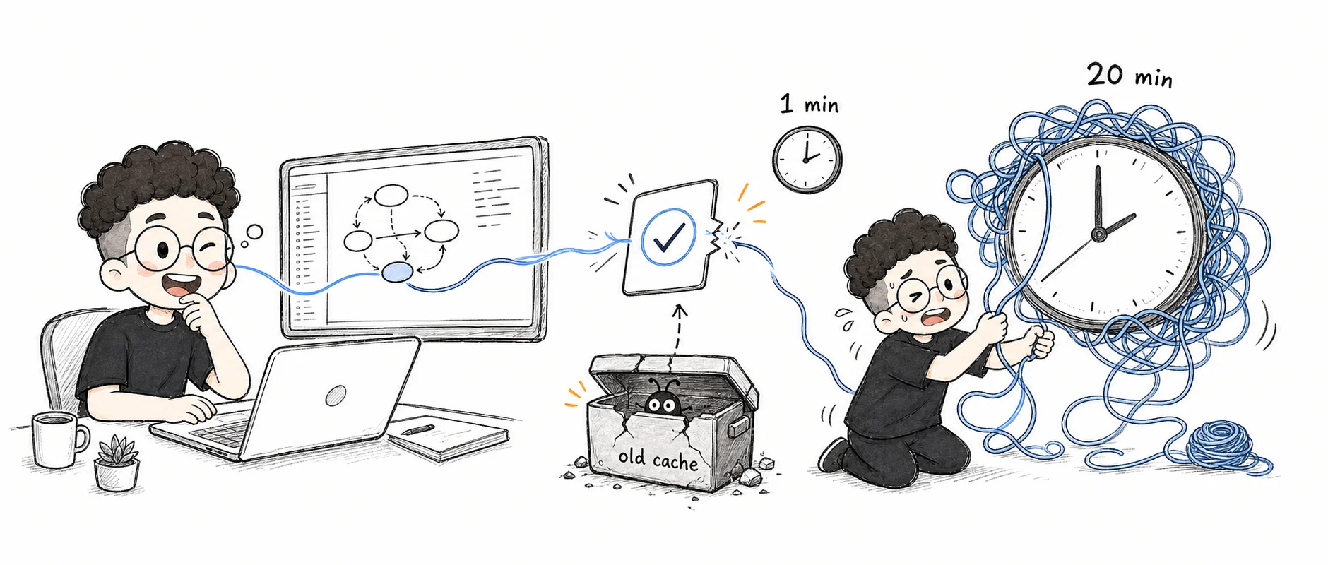 封面：一分钟批准打断二十分钟思路